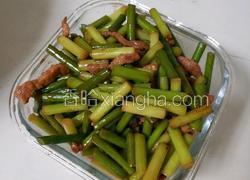 蒜苔炒肉丝