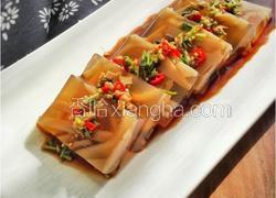 凉拌水晶肉皮冻