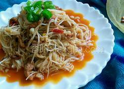 金针菇炒肉丝