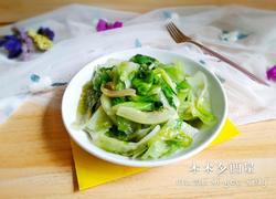 猪油炒蒜泥生菜