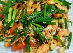 韭菜炒河虾