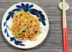 芥菜丝拌青椒丝