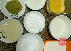 快手餐点『抹茶华夫饼』的做法图解1