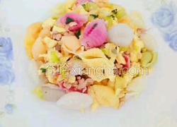肉沫蔬菜海螺炒面