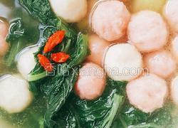 小白菜丸子汤