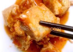 炸豆腐酱汁豆腐