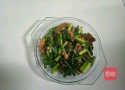 蒜苔炒肉的做法图解4