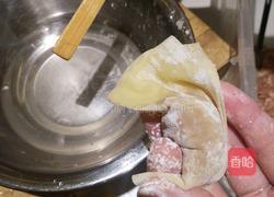 云吞的包法的做法图解4