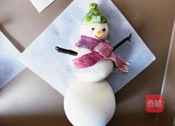 圣诞雪人造型馒头系列（一）的做法图解23