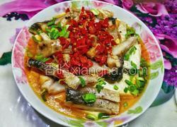 老豆腐蒸咸草鱼
