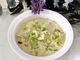 手掰豆腐白菜汤