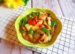 五花肉炒菜头