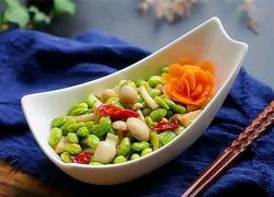 海鲜菇炒毛豆