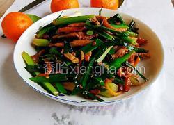 蒜苗肉丝