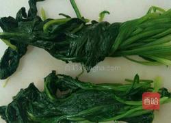 果仁拌菠菜的做法图解2