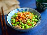 肉末炒毛豆