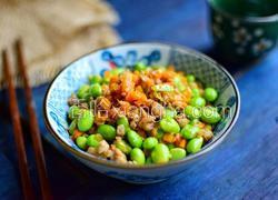 肉末炒毛豆
