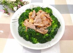 蒜香肉盖浇西兰花