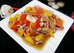 菜椒炒鱿鱼