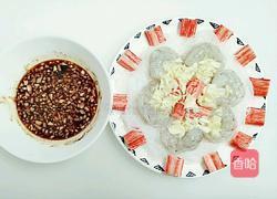 蒜蓉粉丝蟹柳蒸虾的做法图解5