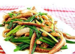 鱿鱼炒韭菜