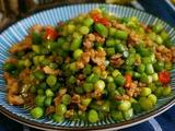 肉沫爆蒜薹丁的做法[图]