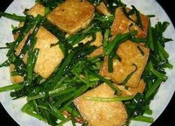 韭菜爆豆干