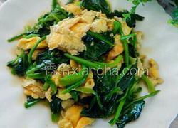 菠菜炒鸡蛋