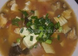 番茄冬笋香菇豆腐汤