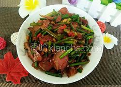 蒜苔炒腊肉