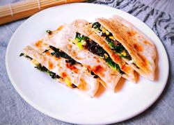 菠菜木耳鸡蛋馅饼