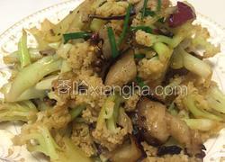 腊肉炒花菜