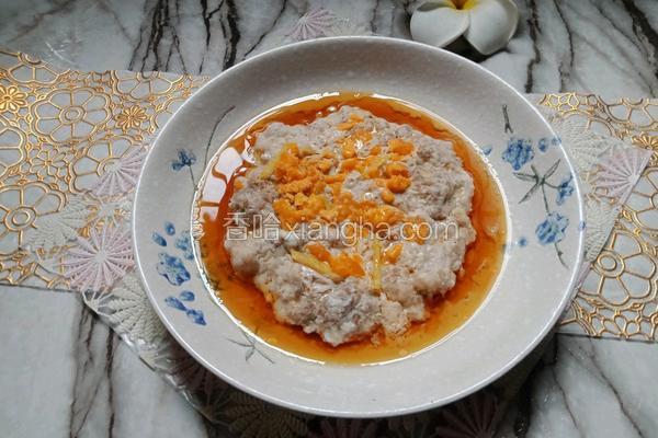 #蒸菜#咸蛋蒸肉饼
