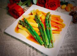 酱汁芦笋蒸胡萝卜土豆