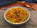 毛豆肉末蒸豆腐