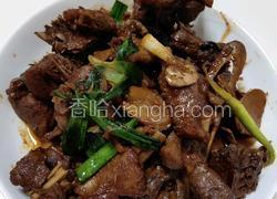 三杯鸭炒蒜苗