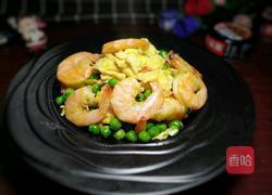 鲜虾滑蛋炒豌豆的做法图解15