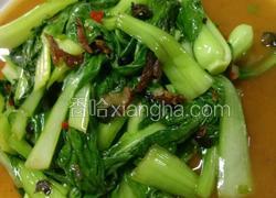 豆豉鲮鱼炒青菜