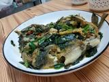紫苏香煎黄骨鱼