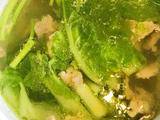 你没吃过的小白菜肉片汤的做法[图]