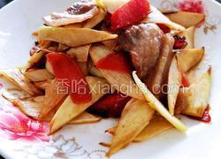 茭白炒五花肉(无油版）