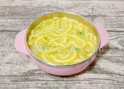 虾仁鸡蛋面线 (宝宝辅食)