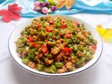 豆角炒肉沫