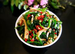 杏鲍菇拌菠菜