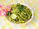 豆角炒生菜