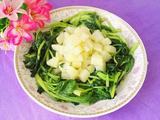 土豆炒菜心