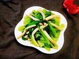 白玉菇炒青菜