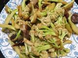 有机菜花炒肉的做法[图]