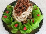 蘑菇肉酱手擀面