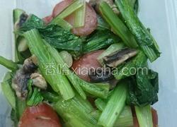 香肠炒小白菜（家常菜）